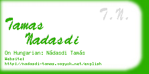 tamas nadasdi business card